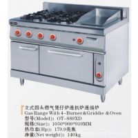 【OT-889XD 四頭煤氣煲仔爐連扒爐連下電局焗爐烤箱烤爐烘爐鐵板燒圖片】OT-889XD 四頭煤氣煲仔爐連扒爐連下電局焗爐烤箱烤爐烘爐鐵板燒 - 葉金強